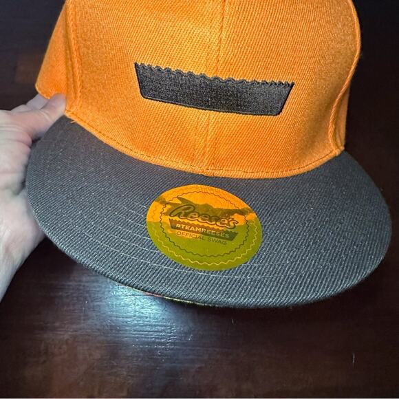 Reese’s Unisex official swag Orange Brown Baseball Trucker Hat one size - Picture 4 of 12